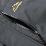 Rits een warme zwarte ski-jas voor heren.