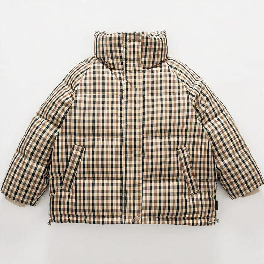 Geruite jas voor kinderen van goede kwaliteit en zeer comfortabel.